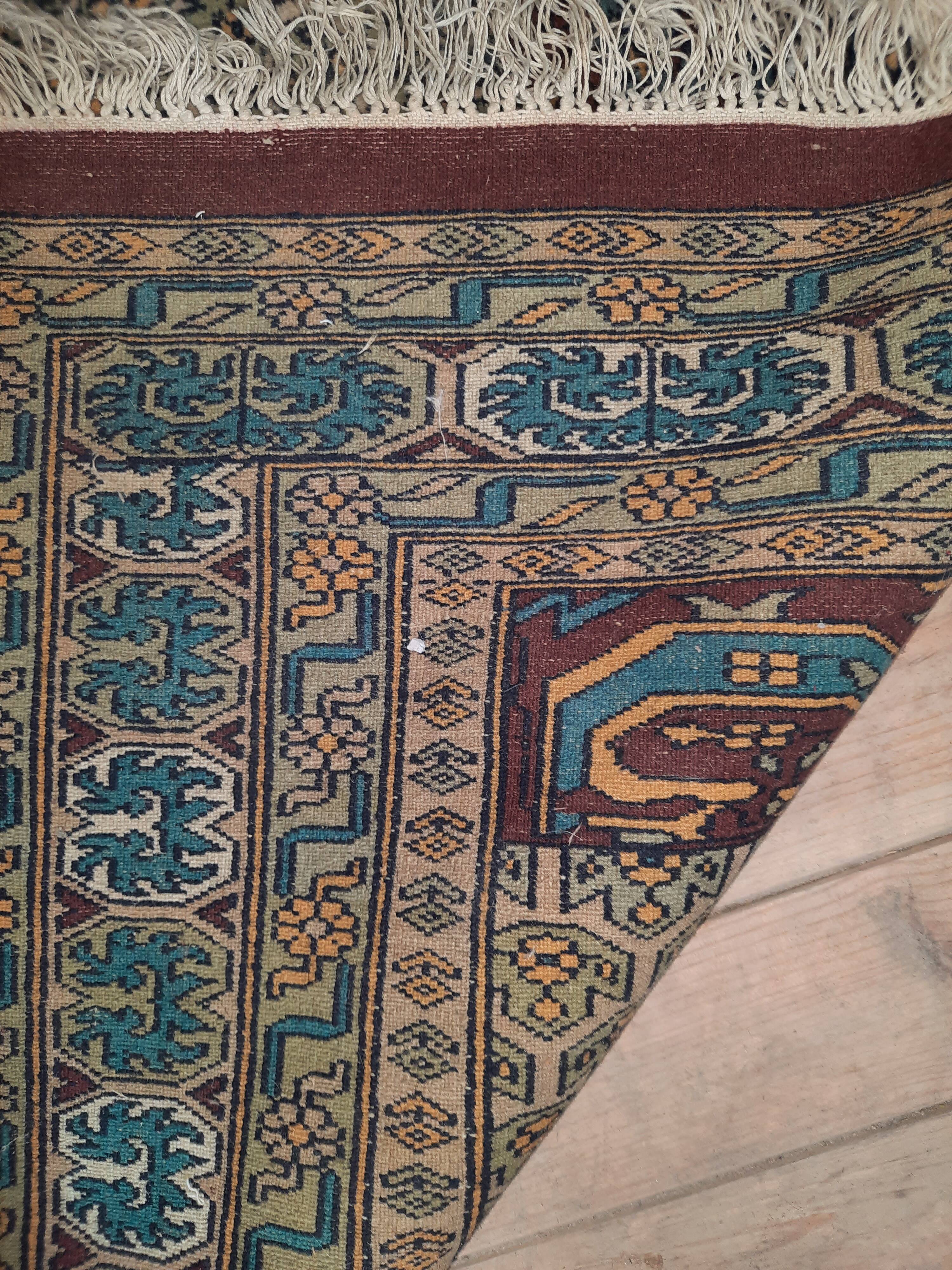 Handmade wool oriental rug