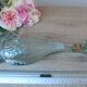 Vintage Italian glass fish bottle 75 cl, seaside decor 1970.