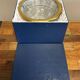 Cristalleries de Lorraine: large faceted bowl on crystal pedestal