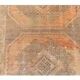 3'6x12'6 Orange Brown Vintage Turkish Hand-Knotted Runner Rug 110x385