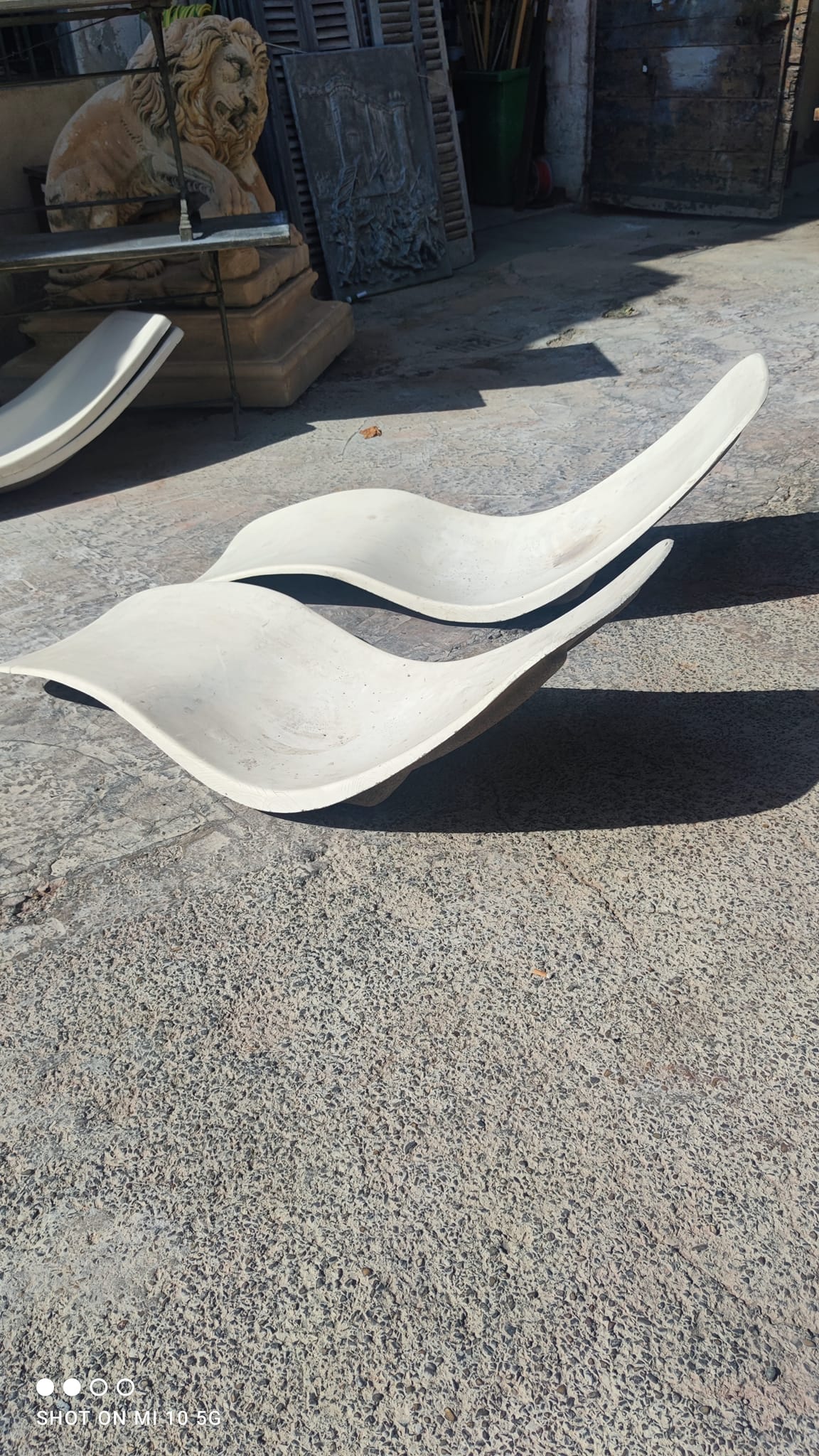 Sun lounger by Charles Zublena in polyester, circa 1960