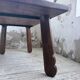 Brutalist oak table by De Puydt, Belgium 1970