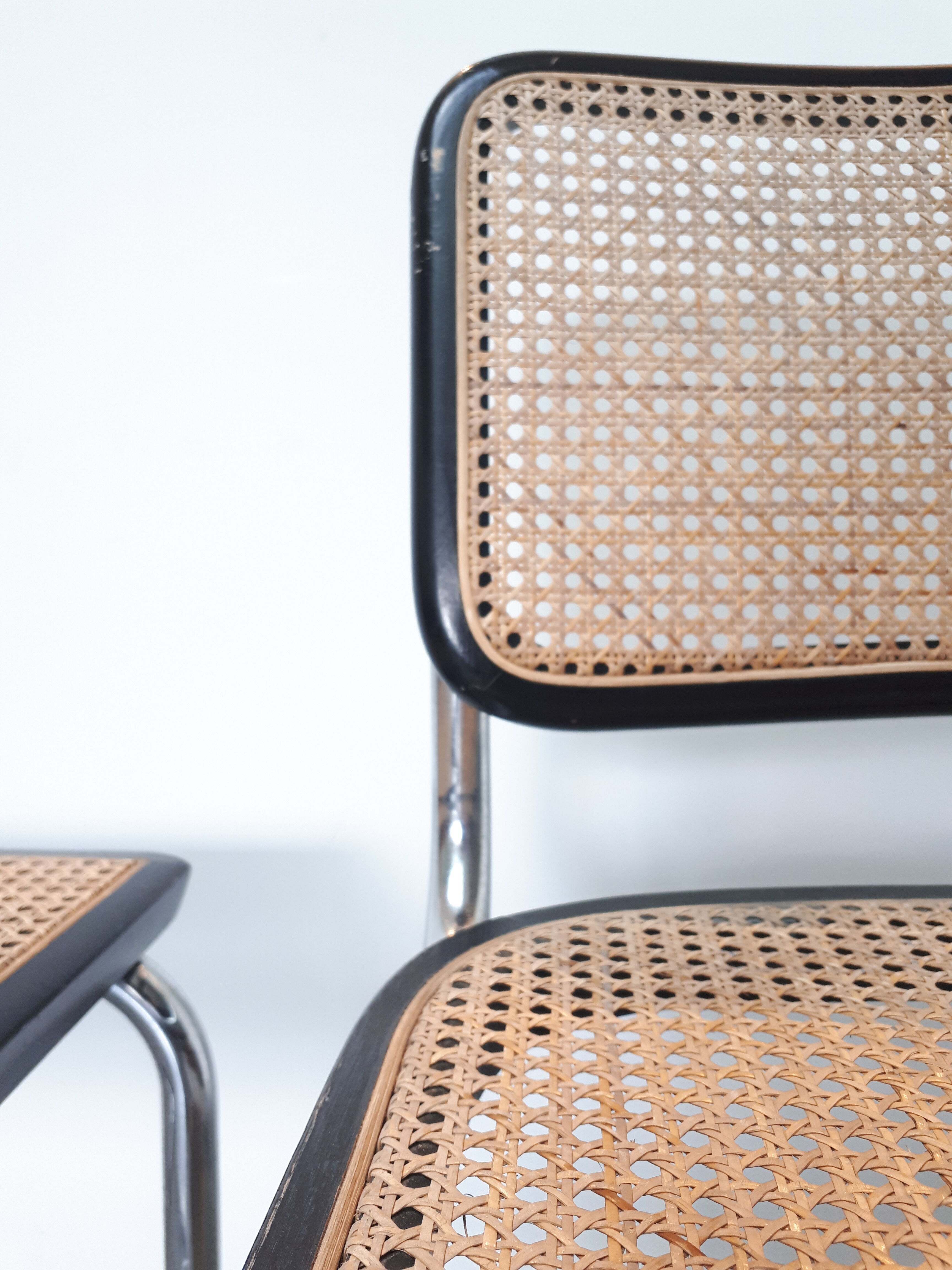 Paire de chaises Cesca par Marcel Breuer