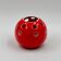 Vintage Red Ceramic Lamp Handcrafted in Italy, 1970s