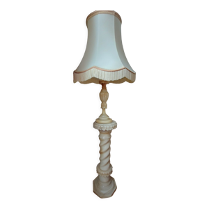 Colonne albâtre avec lampe