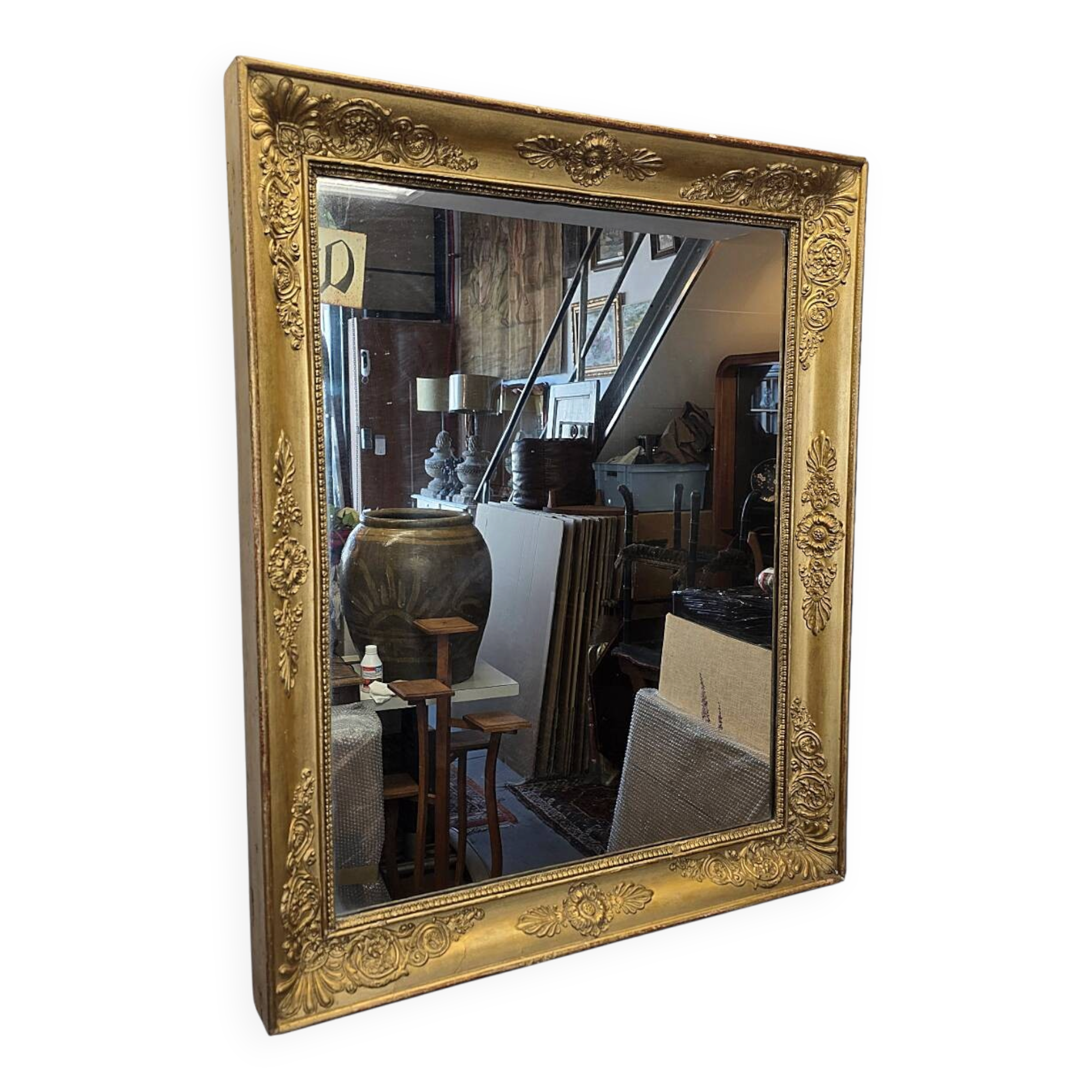 Antique French Gilded Mirror, early 1800s