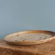 Pie or cake dish in Puisaye stoneware signed Jean-Pierre Prud'homme
