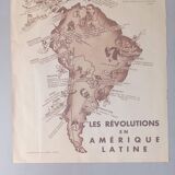 Vintage poster of the revolutions of South America
