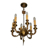 Lot d’un lustre et 2 appliques
