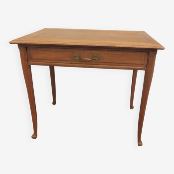 Desk table oak large drawer
