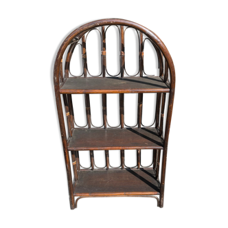 Rattan shelf