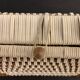 Rattan handbag and scoubidou's threads, 1950