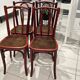 Set of 4 Thonet bistro chairs from the 1920s.