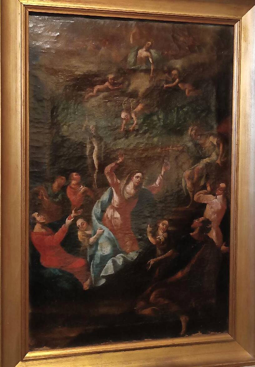 Antique painting - oil on canvas - Assumption of the Virgin, 18th century