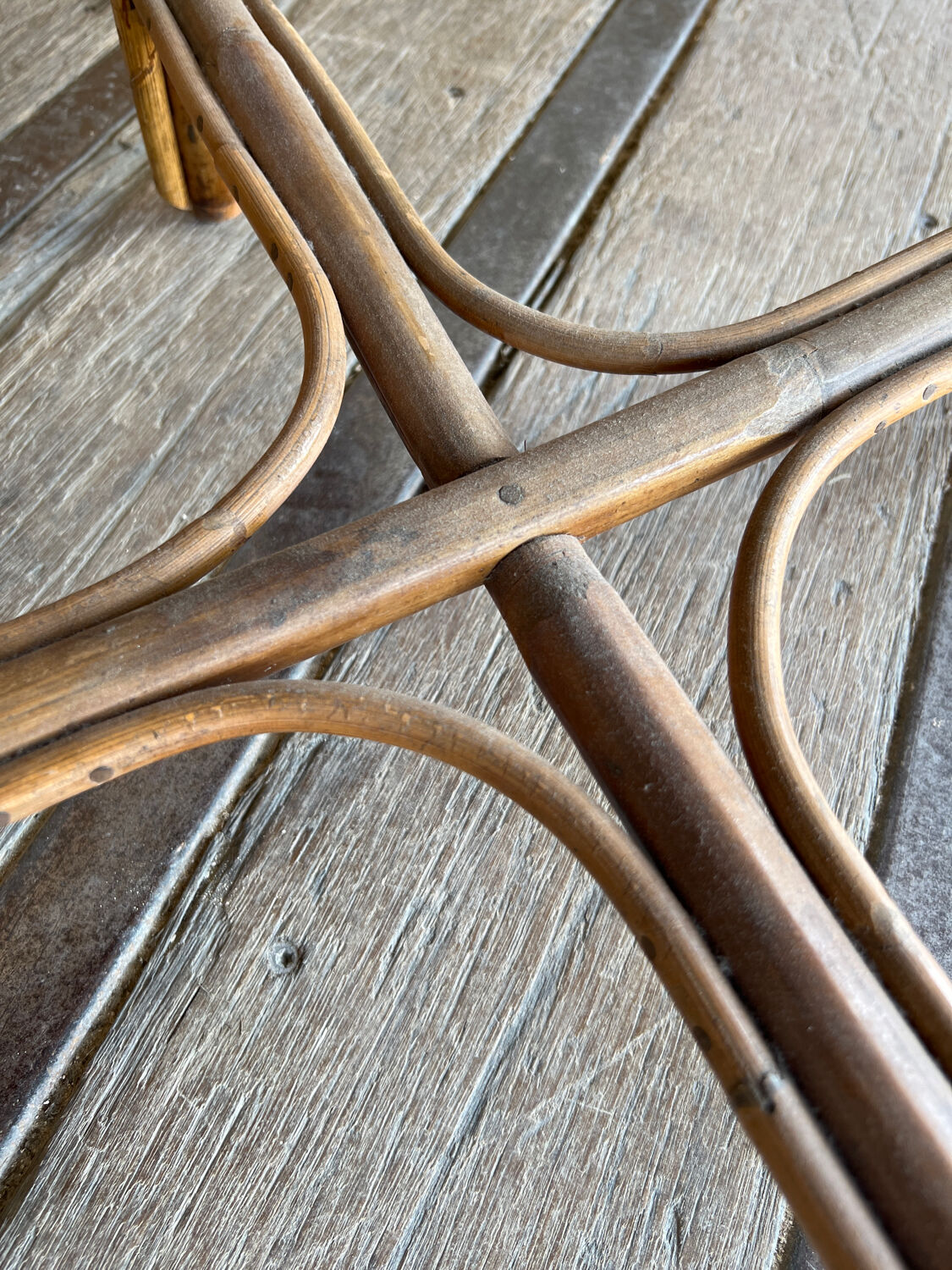 Bamboo and rattan lounge