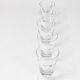 Set of six mid-century crystal wine glasses, Austria, 1950s.