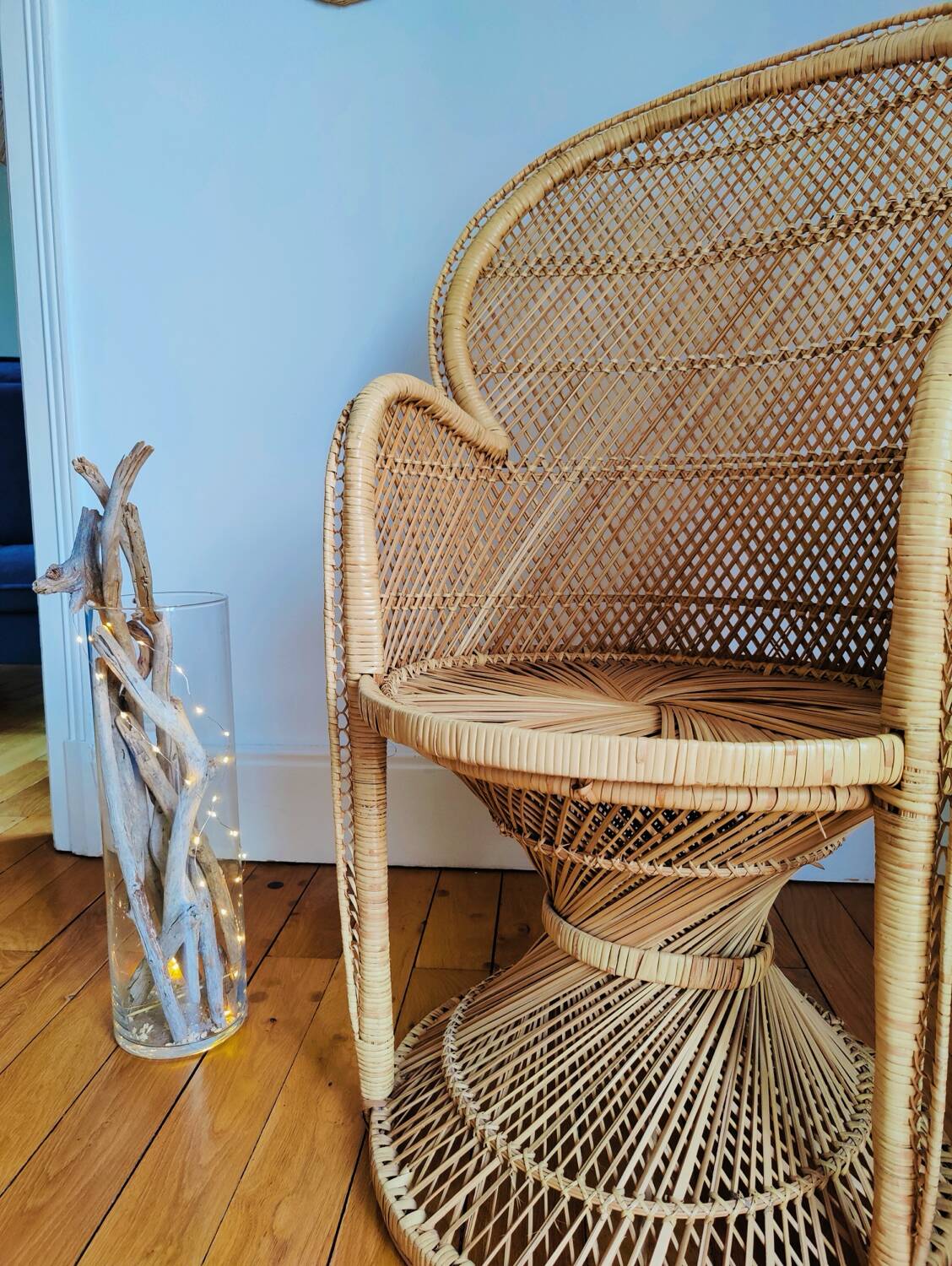 Emmanuelle wicker armchair