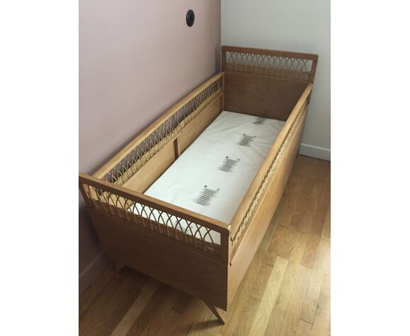 Lit Bebe En Rotin Bois Selency Lit Bebe En Rotin Bois Selency