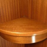 1970s teak corner shelf