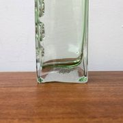 Brutalist glass block vase from the mid-century space age, 1960s