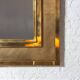 Large brass etched Regency mirror by Belgochrom, 1970s