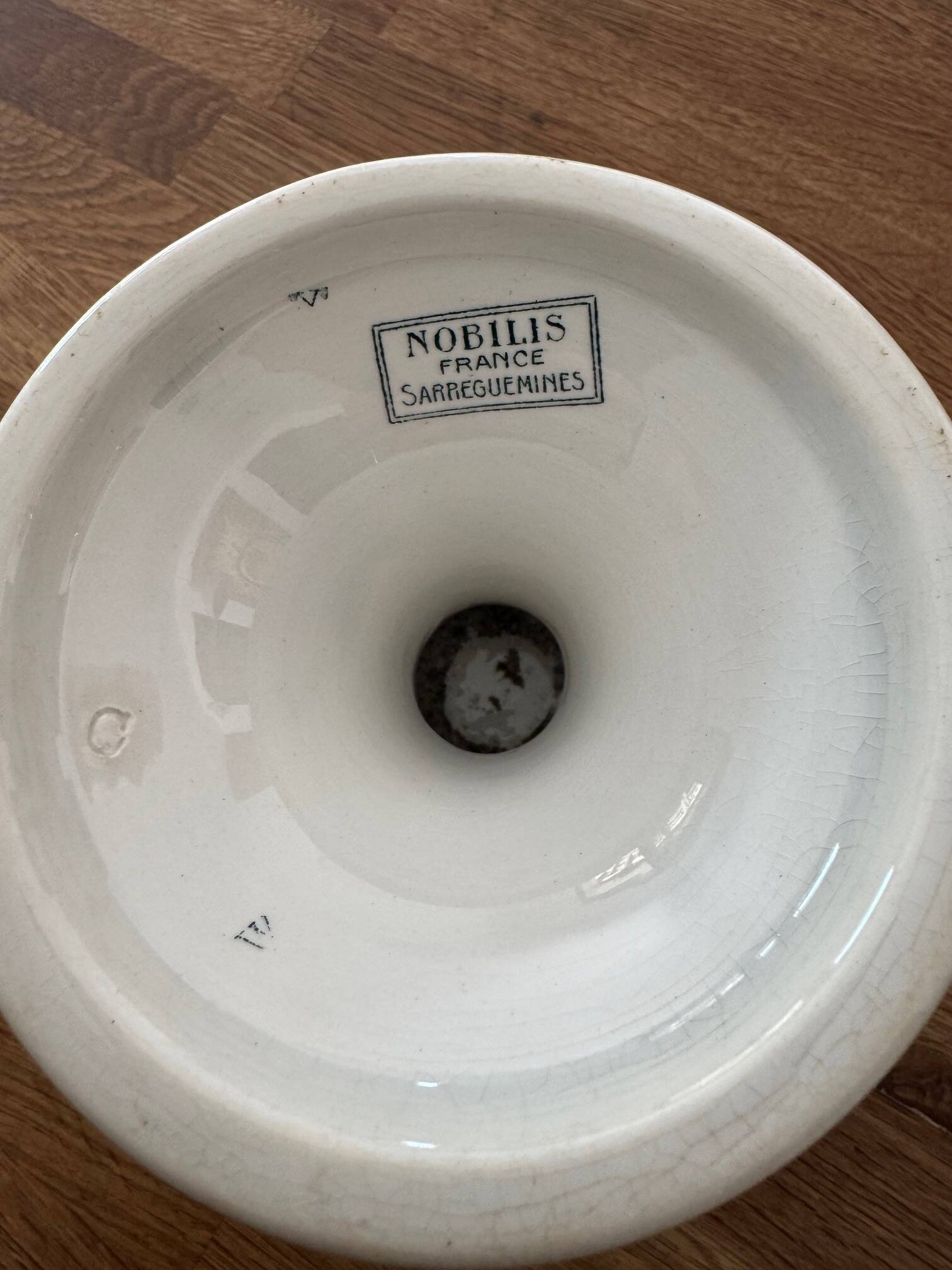 Nobilis Sarreguemines compote dish