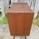 Old Chest of Drawers Drawer + Doors Wood Feet Compass 70s Vintage