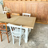 Old white farmhouse table