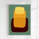 Abstract art print. (50x70cm).