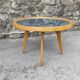 Coffee table vintage compass feet