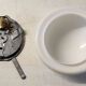 Opaline globe ceiling or wall light 20 cm - mid-20th century