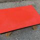 Tabouret repose pieds vintage scandinave formica pieds compas
