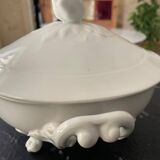 Antique Soup Tureen & Vegetable Dish with Lid