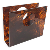 Vintage plexiglass magazine rack 1970