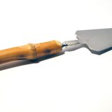 Vintage bamboo and stainless steel pie shovel Ethnic decoration