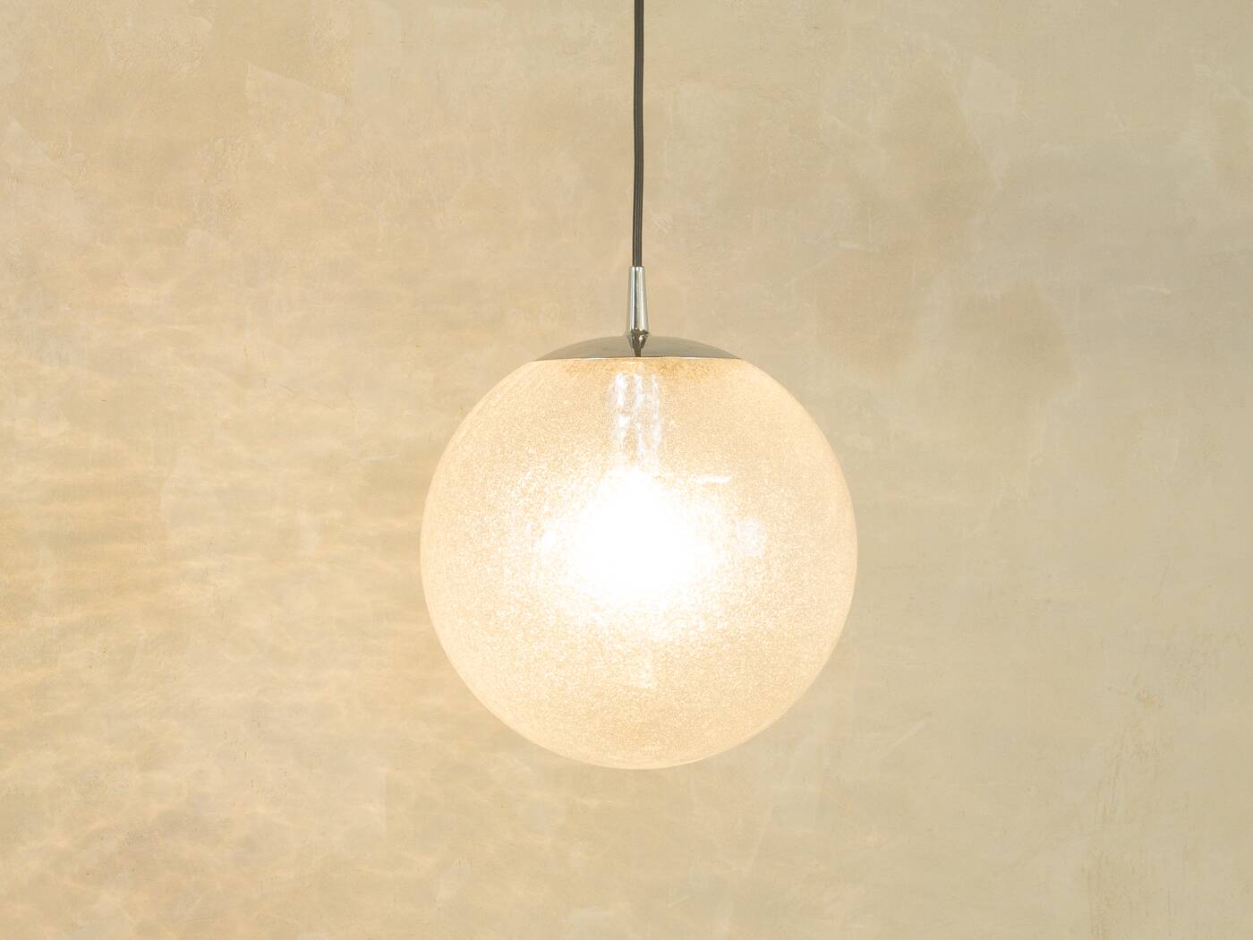 Classic globe ceiling lamp by Peill & Putzler from the 1950s