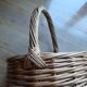 Round wicker basket from the Villaines les rochers cooperative