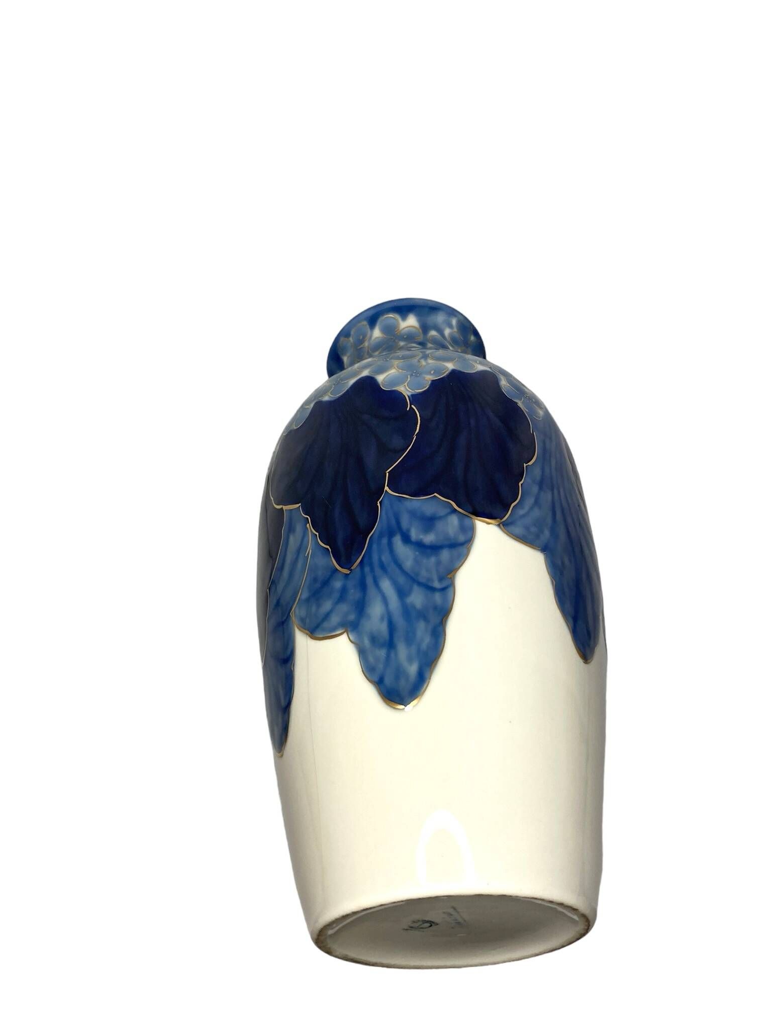 Tharaud, important Limoges Art Deco porcelain vase from the early 20th century