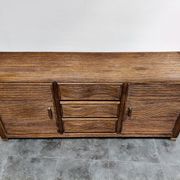 Vintage rattan and bamboo sideboard, 1970