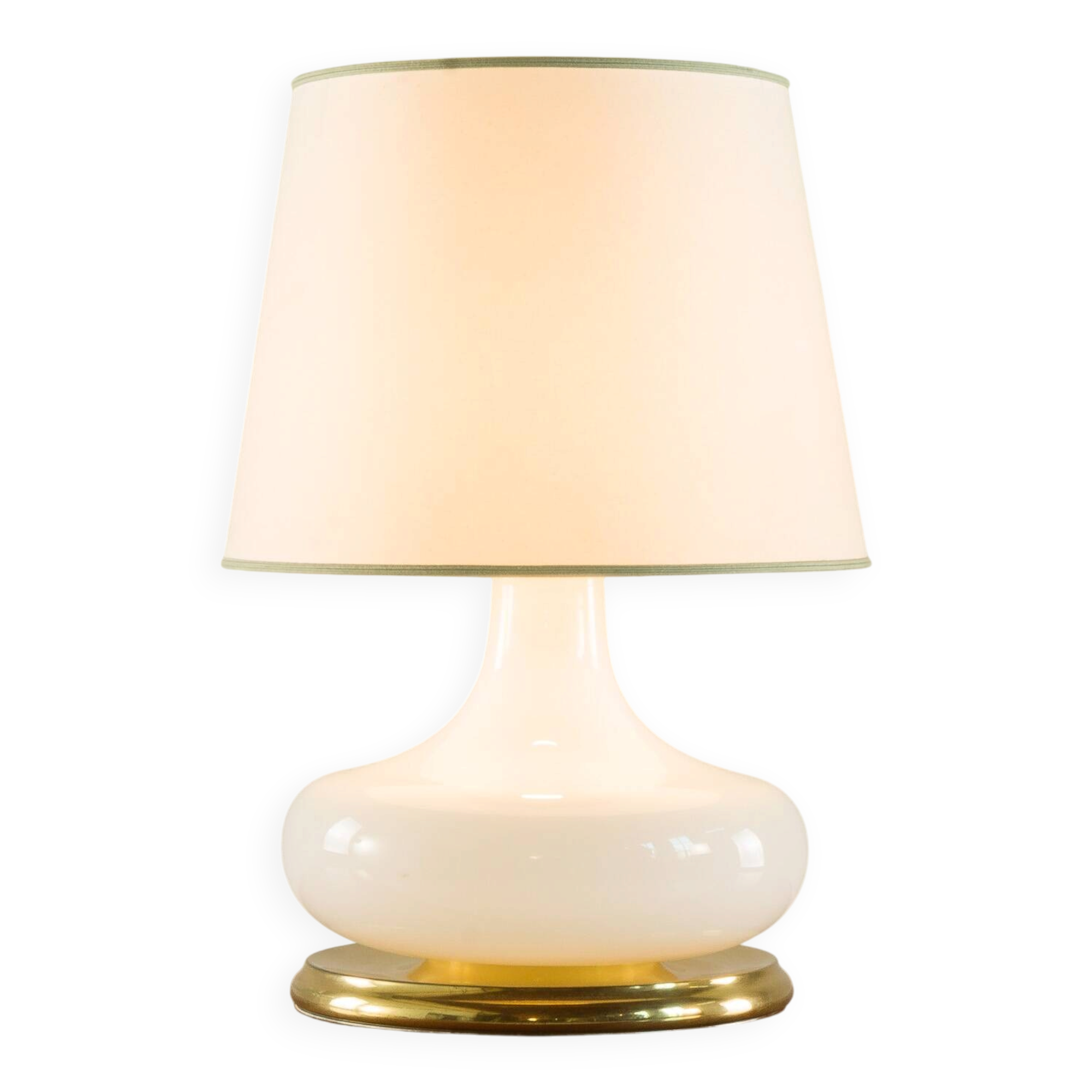 Lampe de table en verre de Murano italienne XL du milieu du siècle, années 1970.