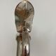 Glass decanters and silver metal spouts
