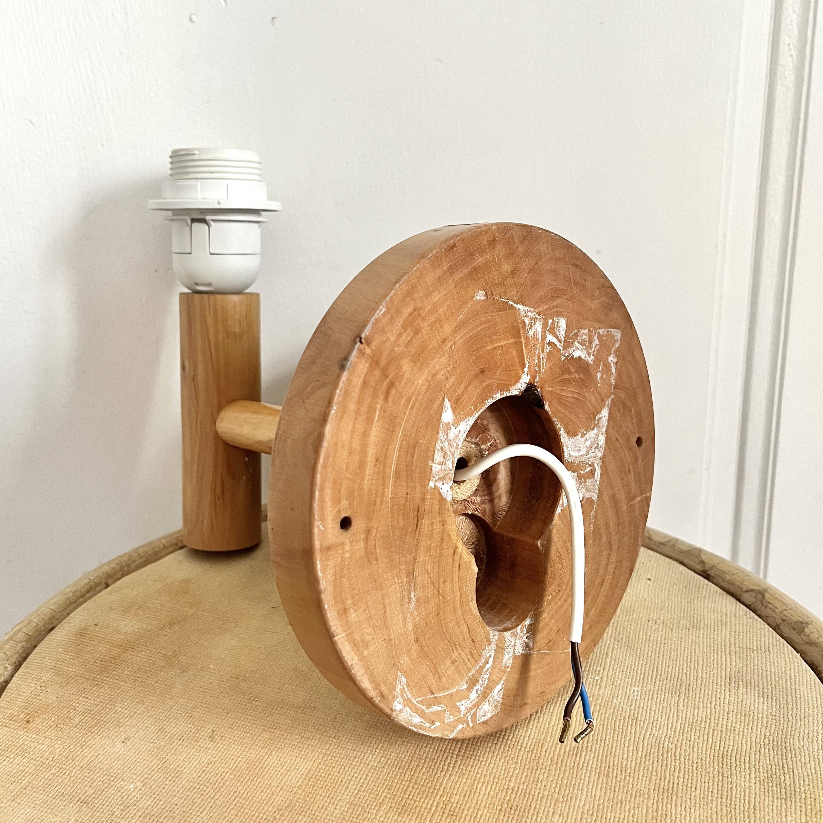 Wooden wall light Italy IMT 80s