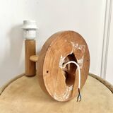 Wooden wall light Italy IMT 80s