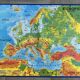 Vintage school map Europe