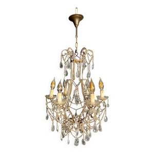 Lustre italien à perles