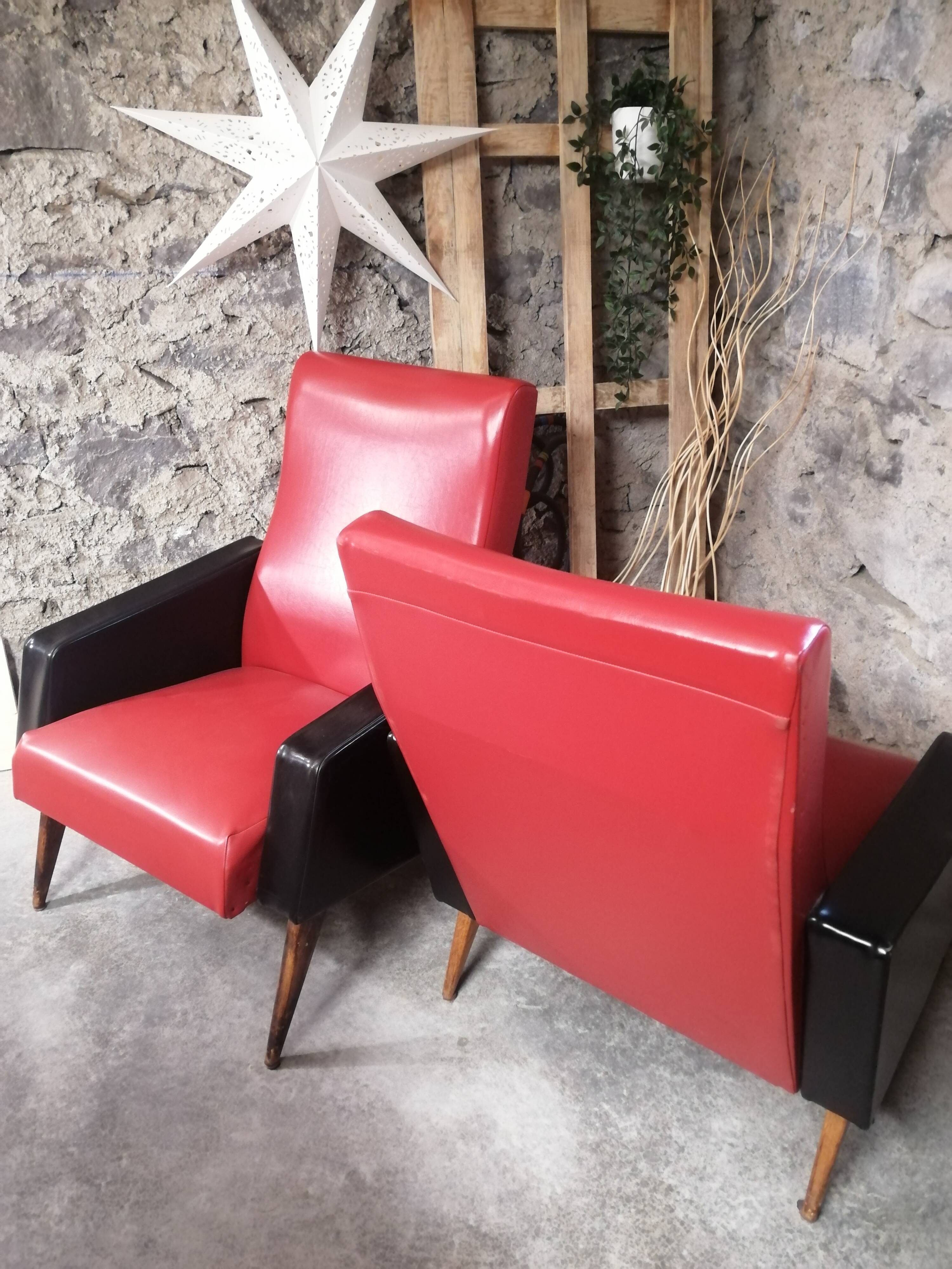 Pair of armchairs 60/70s