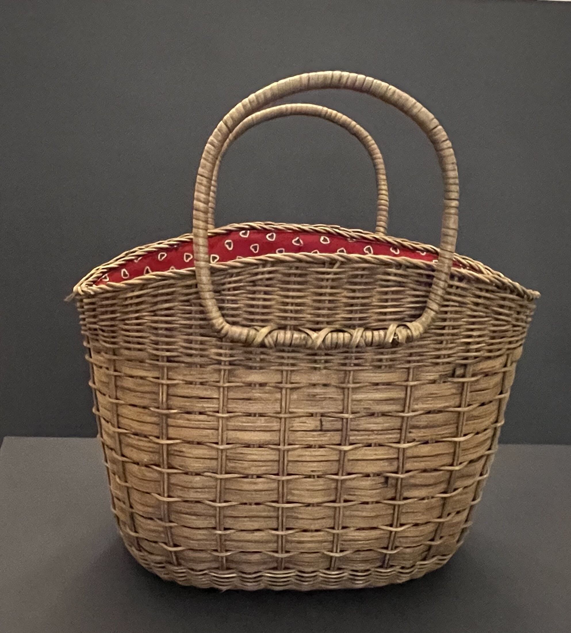 Vintage straw basket