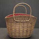 Vintage straw basket