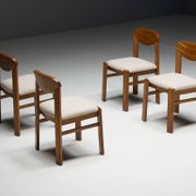 Chaise de salle à manger brutaliste, France, années 1960