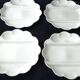 4 asparagus plates in Limoges porcelain